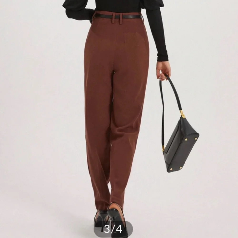 NWT Commense brick red straight leg pants - Picture 3 of 10